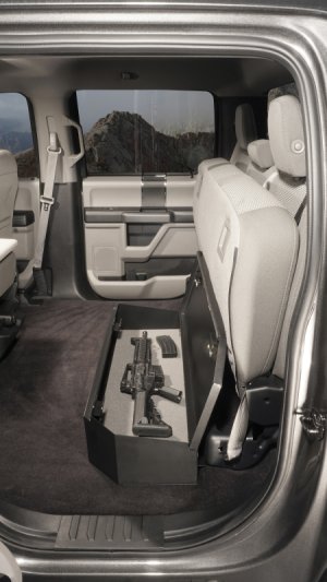 Ford F-450 Underseat Lockbox - Rear - Tuffy Products - 2/3 Length with Combo Lock - `17-`24
